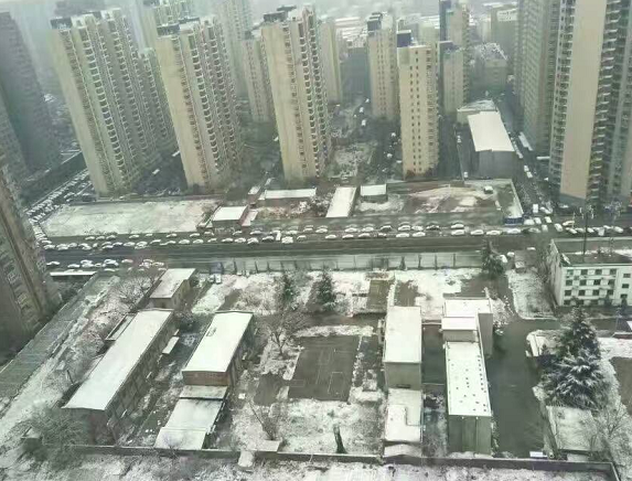 大雪覆蓋的鄭州